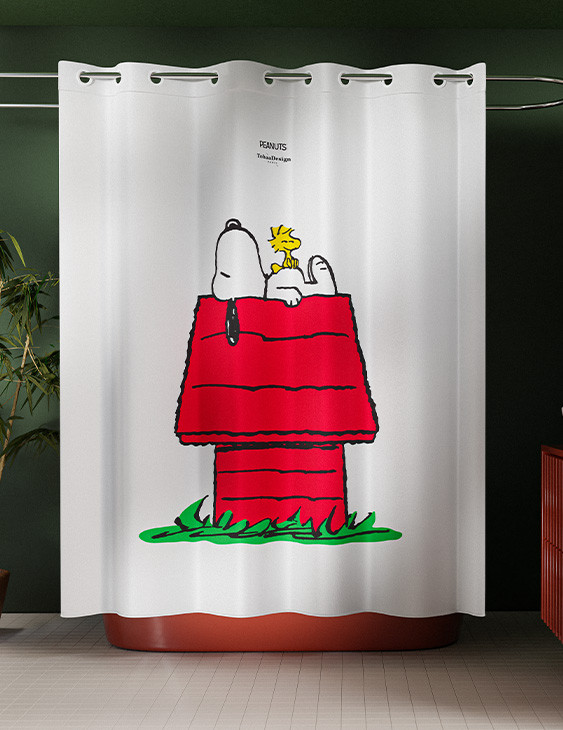 Rideau de douche Peanuts...