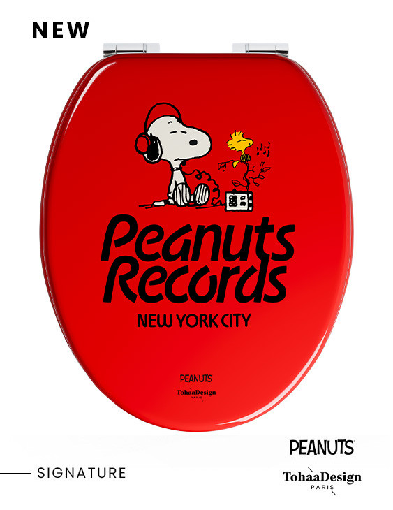 Abattant WC Peanuts Records